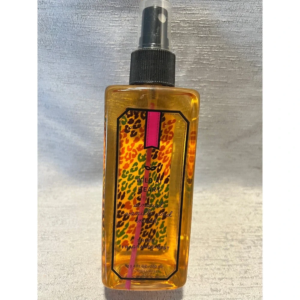 Victoria's Secret Wild at Heart Fragrance Mist 8.4oz Vanilla Musk Leopard Print